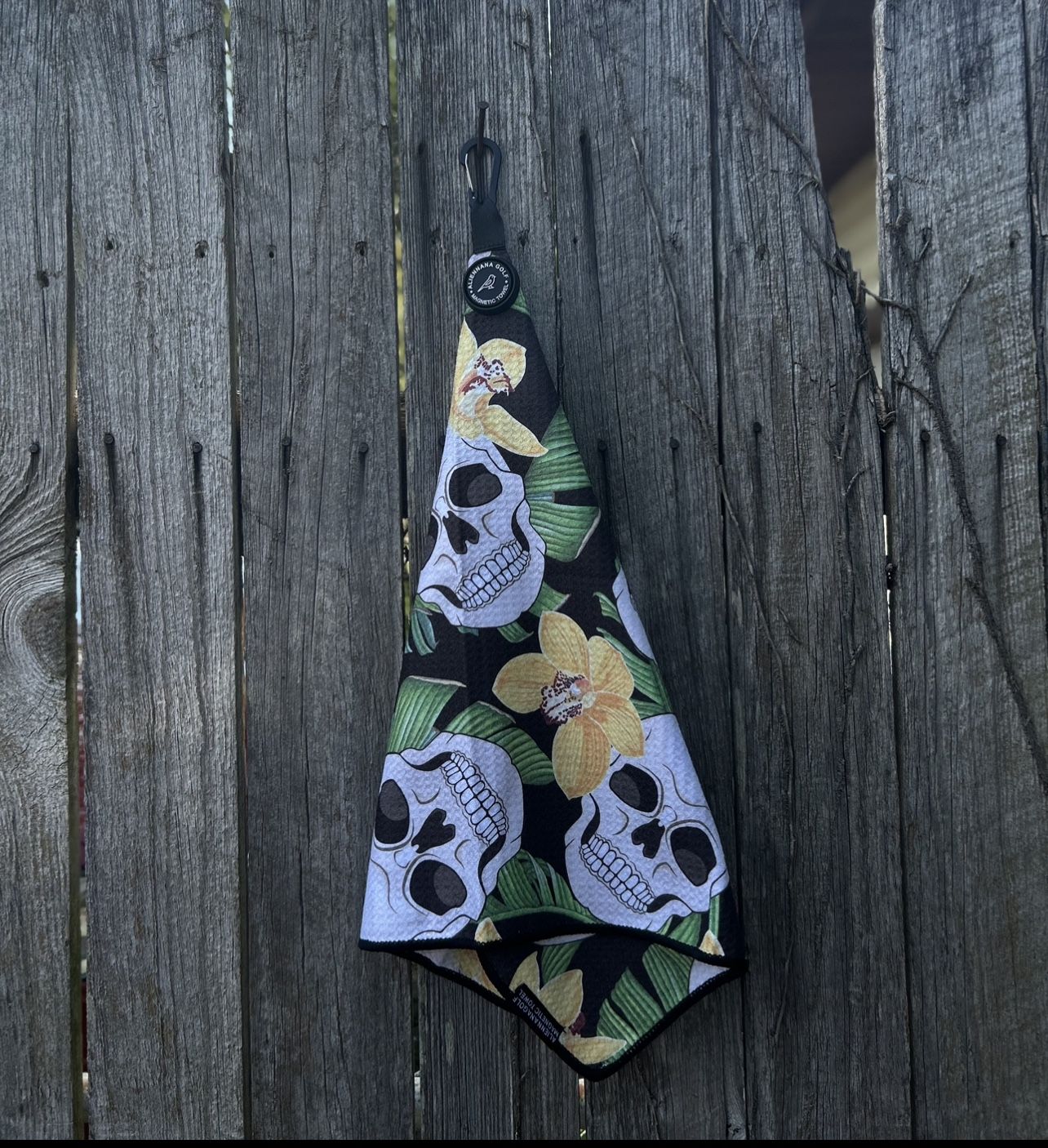 Skull Golf Magnet Towel