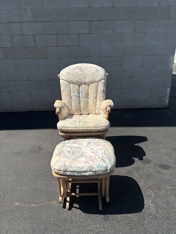 Dutailier Glider Chair + Gliding Ottoman