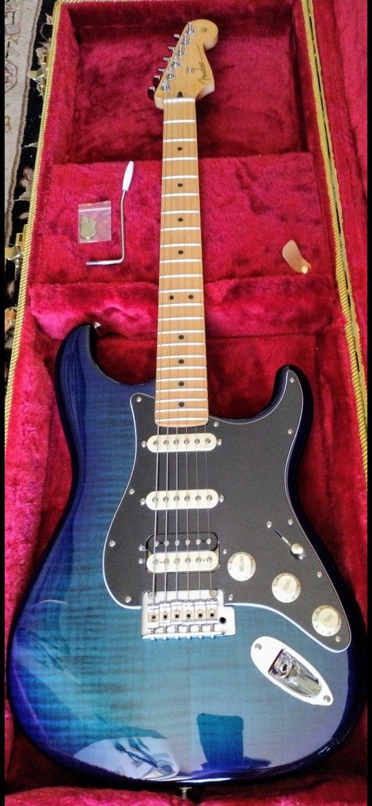 Gorgeous Blue Burst LTD Edition Stratocaster, Great Shape, Performing Great HSS Sounds, Great Deal With a Hard Case; Best $ Or Trade Ur Telecaster