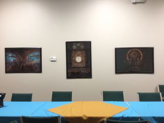 These industrial prints were custom made for my business.