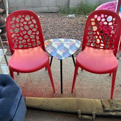 Three Piece Table And Chairs 