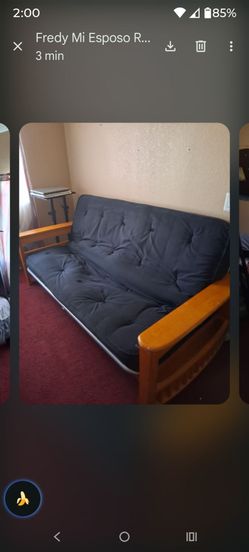 Futon Sofa Bed with Wood Frame