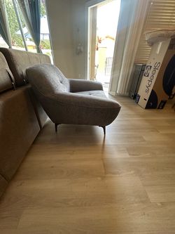 Blue grey corner couch
