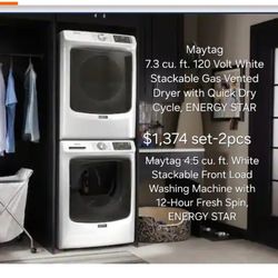 Dryer And Washer Set