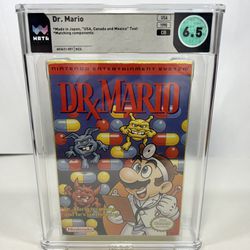Nintendo NES 1990 Dr. Mario Game Complete In Box WATA Graded 6.5