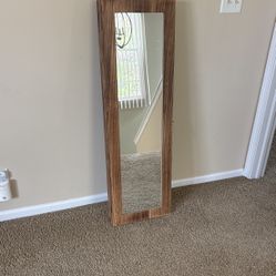 Full length mirror jewelry cabinet