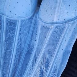 White Lace Corset Top 