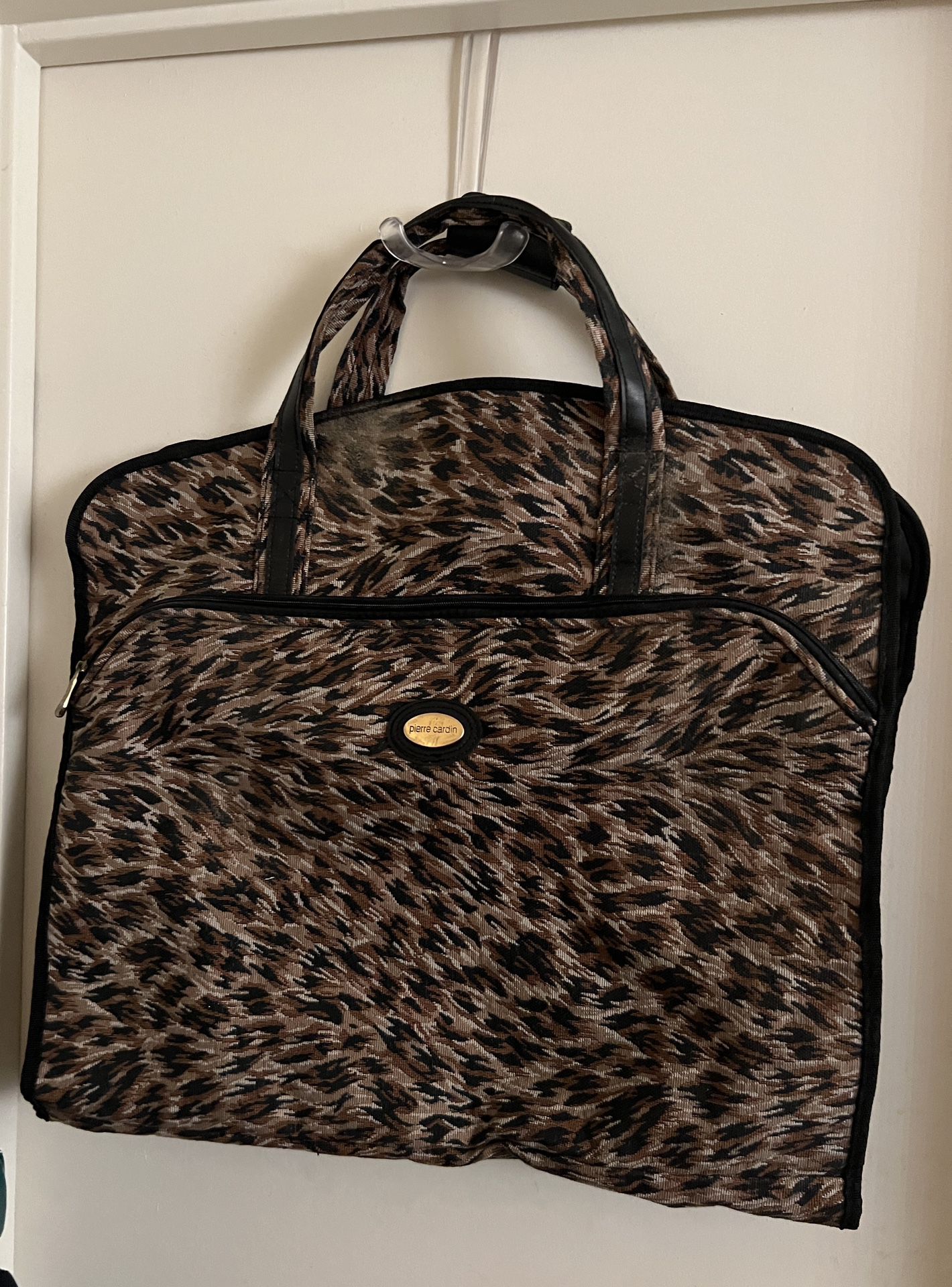 Pierre Cardin Leopard Print Garment Travel Bag