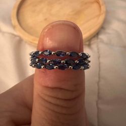 Sapphire Blue Ring