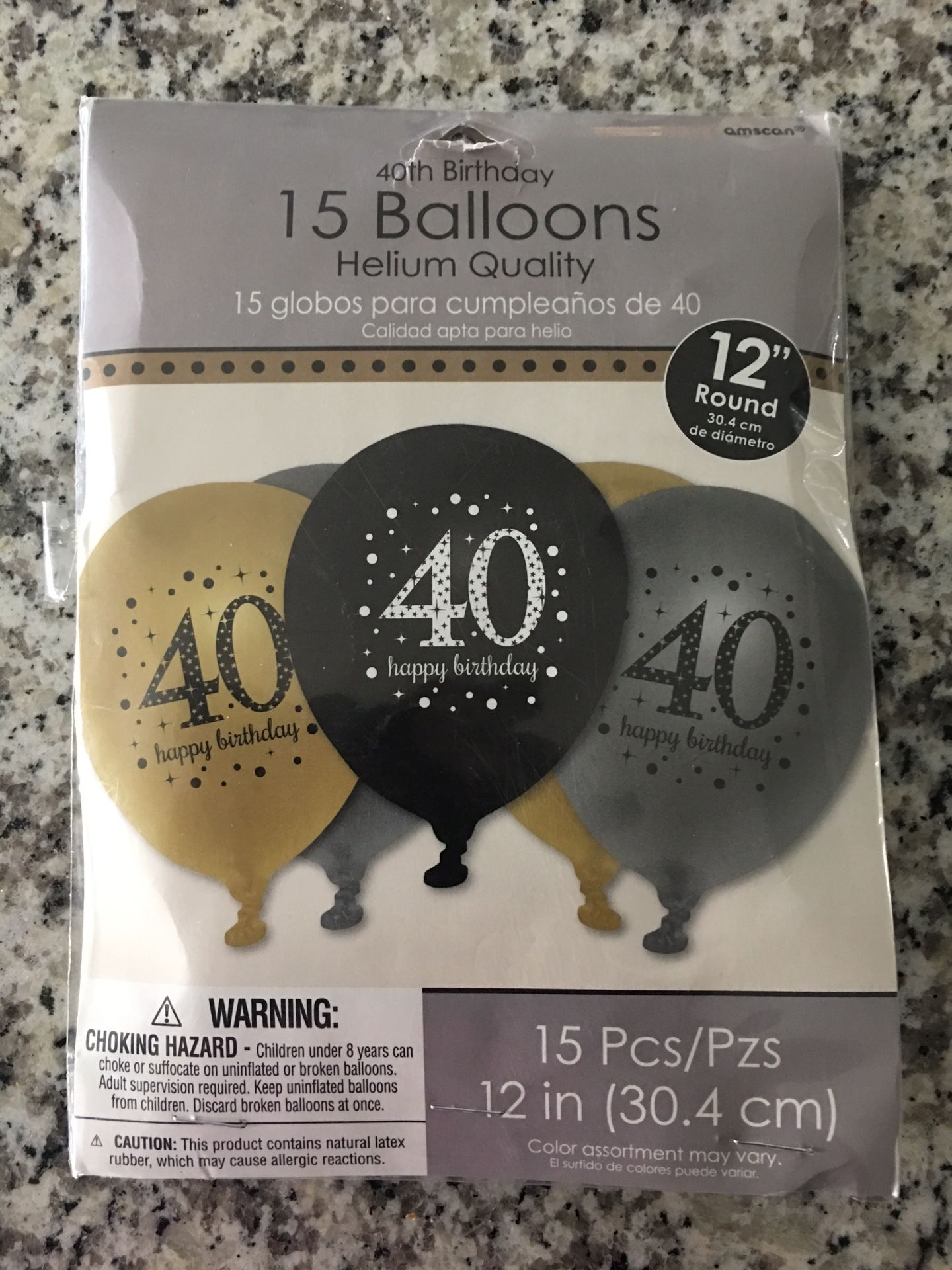 New 40th Birthday Party Balloons