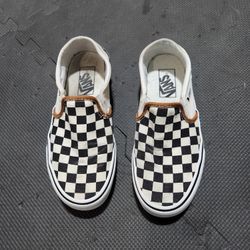 Women Sz 6 Checkered Vans OBO