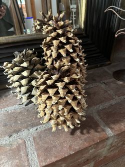 Large Holiday Pinecones Home Decor 