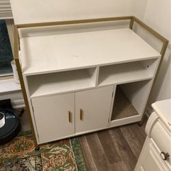 Bar Cart/hidden Litter Box 