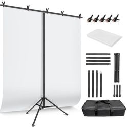 Photoshoot White Backdrop with Stand - New (In Box)