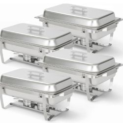 Alpha Living 4 Pack Chafing Dish Full Set