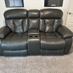 Parker Power Reclining Console Loveseat