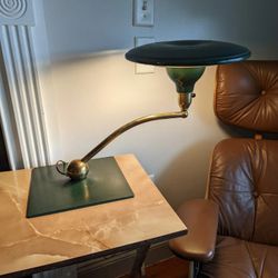 Vintage M G Wheeler Flying Saucer Desk Lamp 