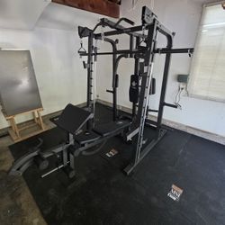 Smith Machine 2001 | Multi-Use Adj Bench | Gym Equipment | Fitness | Squat Rack | Excercise |🔴WEIGHTS AND BARBELL SOLD SEPARATELY 🔴 FREE DELIVERY 🚚