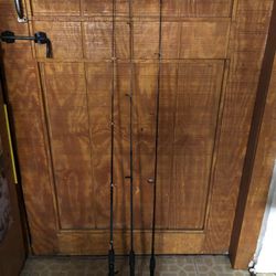 3 Fishing Rods and 4 Reels