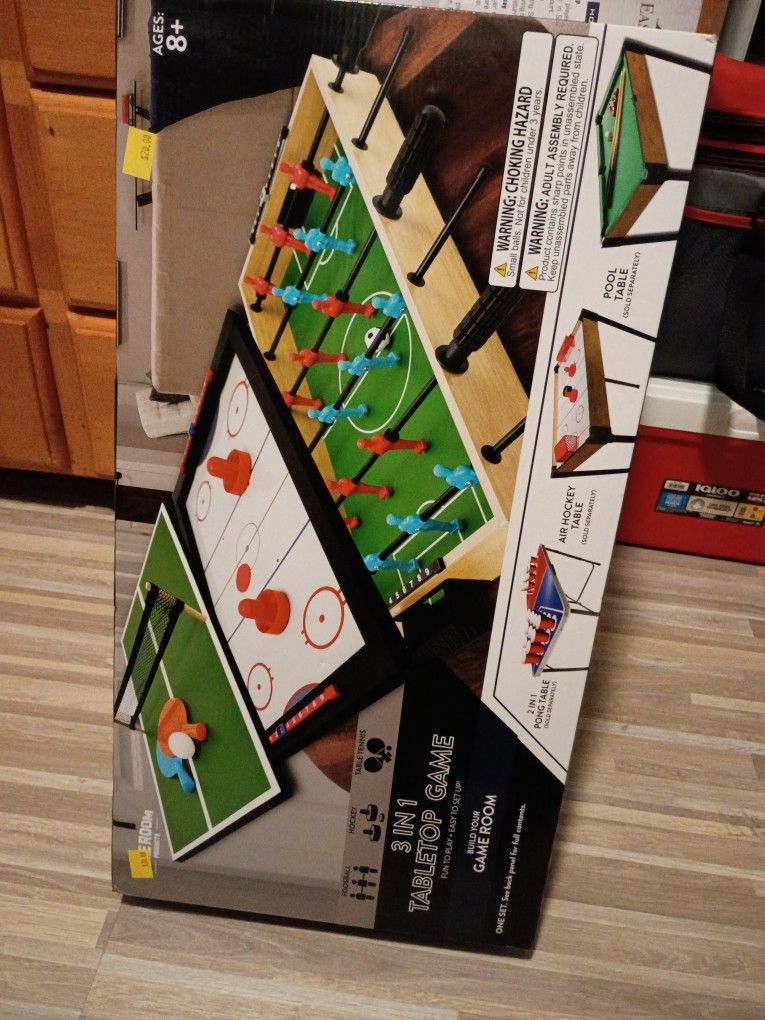 Game room Product/ 3 In 1 Tabletop Game/ Pickup Only