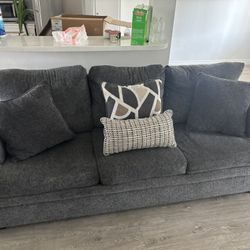 Gray 3-Seat Sofa/Couch