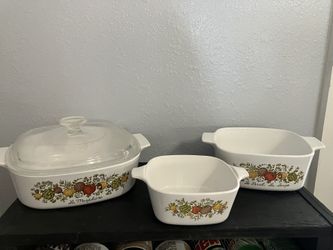 Vintage Corning Ware casserole Dishes