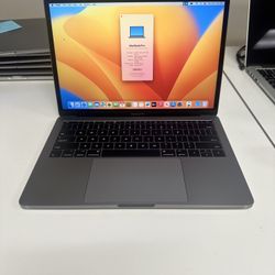 Apple 13” MacBook Pro 2017 Space Gray 2.3ghz Core i5 8gb RAM 128gb Flash macOS Ventura 
