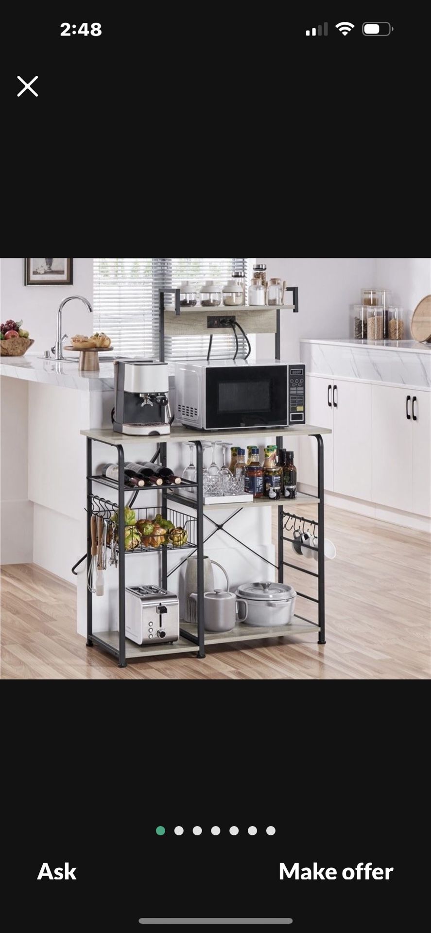 Gray bakers rack 615128