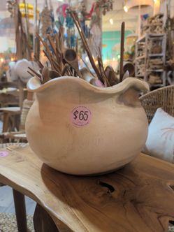 Wooden centerpiece bowl