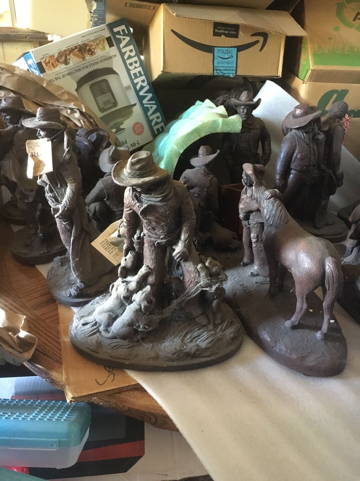 Largo statues. Western $20 small. $30 large