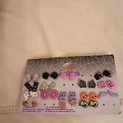 New Clara's Halloween earrings 15 pairs four missing they retail $22 I'm selling these for $10 pick  up only 865 Ellsworth avenue right off of East Li