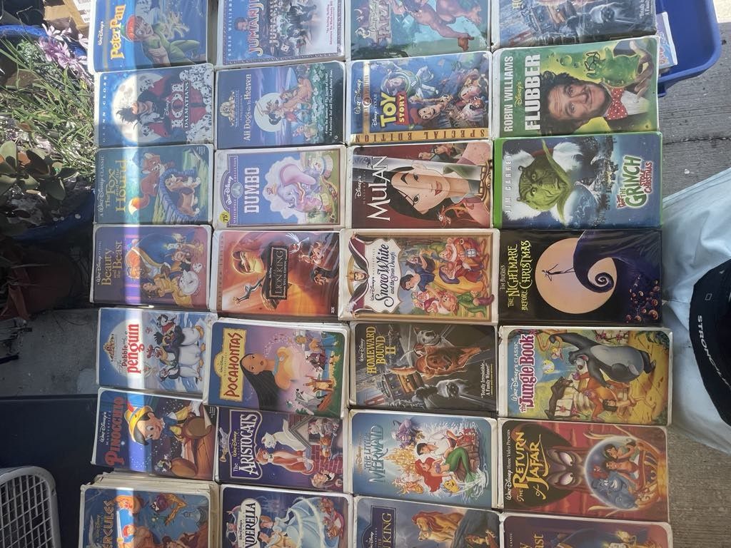 101 Disney VHS Tapes