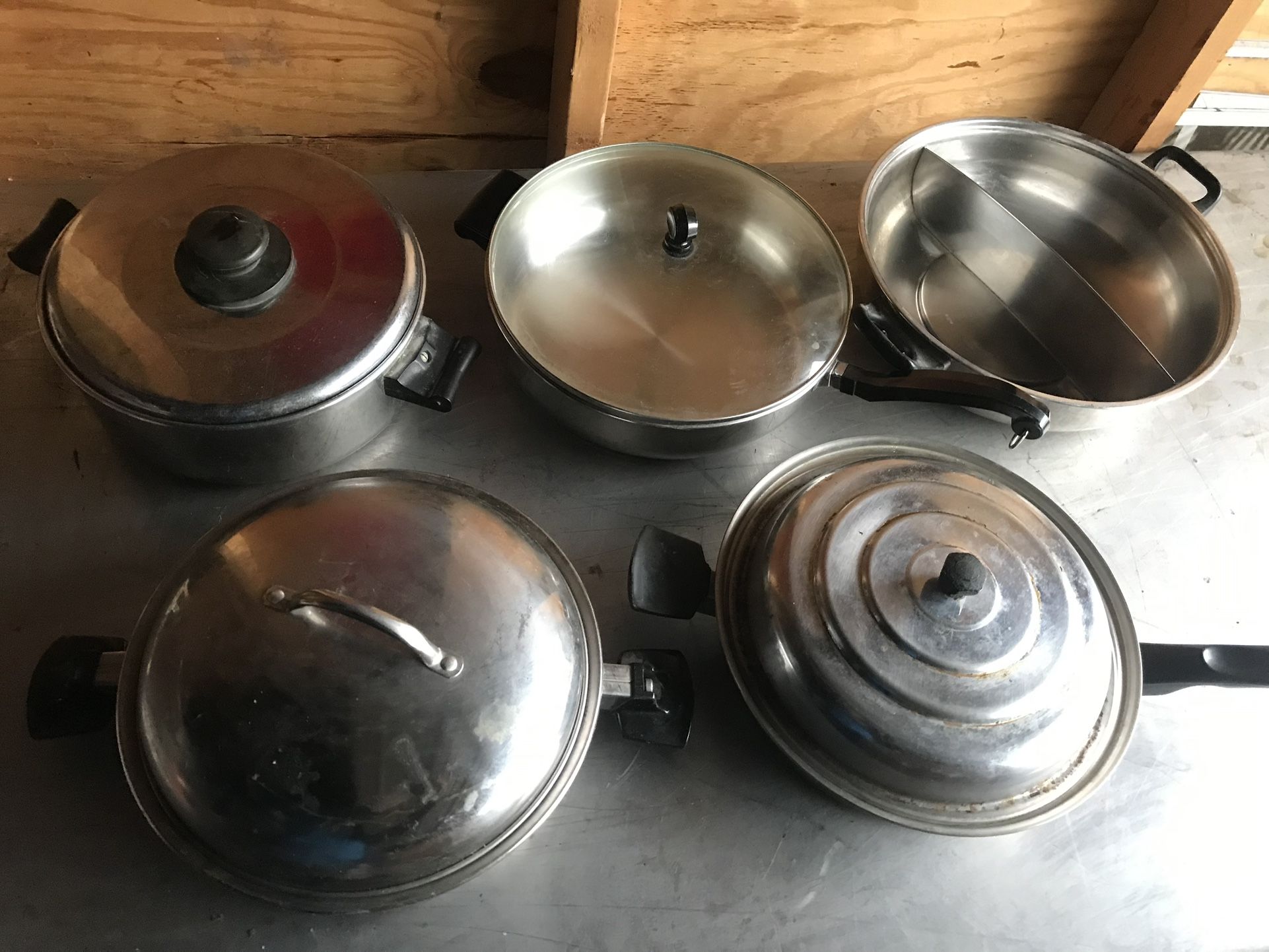 Large Size stainless Steel Cook Pots Pans