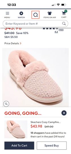 60% OFF BRAND NEW NEVER WORN SKECHERS LADIES PLUSH SLIPPERS 🥿.  SOFT PLUSH GENUINE SUEDE.  SIZE 6.5.  QVC $49 (SEE AD).  SALE ONLY $20 💰💰