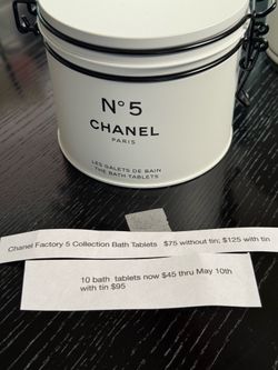 Chanel bath tablets