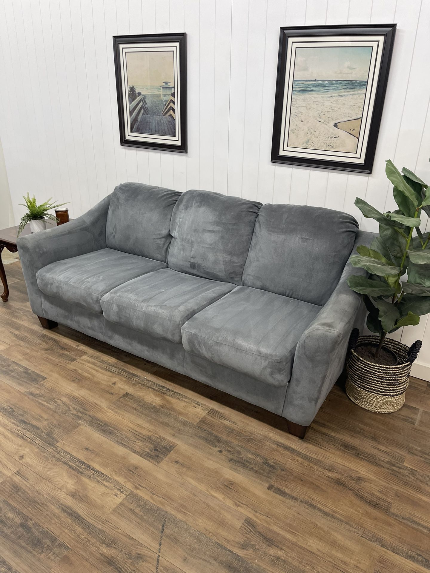 Ashley Furniture Blue/Gray Couch. Free Delivery! for Sale in Dallas, TX