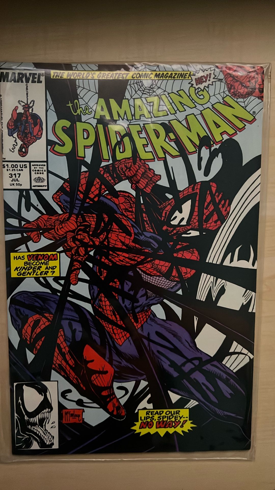 Amazing Spider-Man #317 Marvel Comics McFarlane Venom 1989