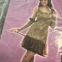 New Leopard Cute / Sexy Halloween Party One Size Woman’s Costume Dress Gloves Ears & Tail