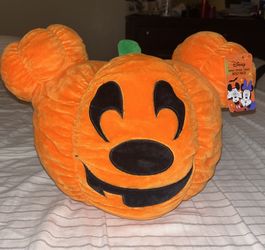 Mickey Halloween Pumpkin Pillow