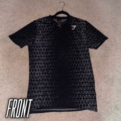 Geometric Design Gymshark Short Sleeve Shirt (Men’s Medium)