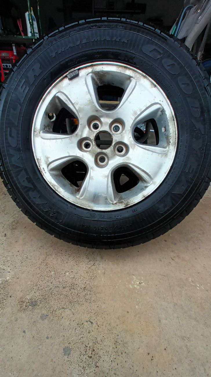 TWO GOOD YEAR WRANGLER TIRES for Sale in Fort Myers, FL - OfferUp