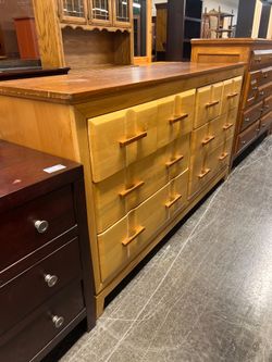 Mid-Century Modern Hardwood Dresser