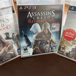 PS3 Assassin’s Creed: Brotherhood, Revelations, And Creed III