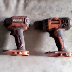 2-18 Volt RIGID DRILLS -IMPACT AND NORMAL DRILL