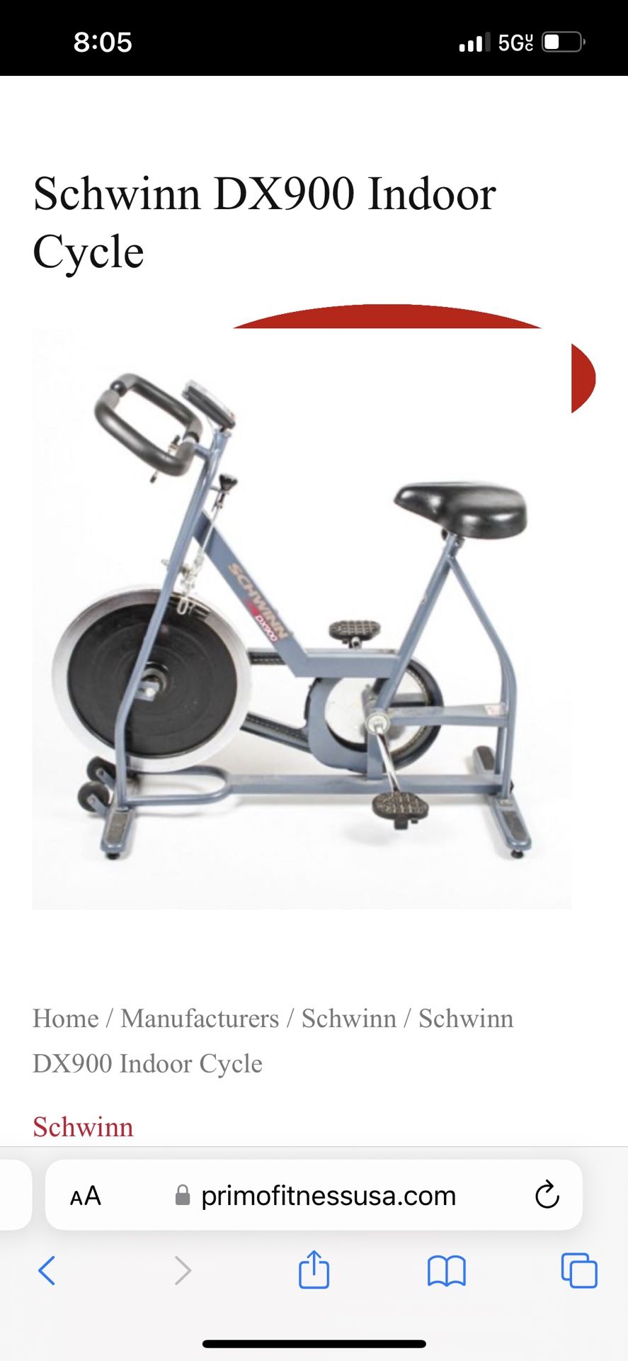 schwinn dx900 indoor cycle