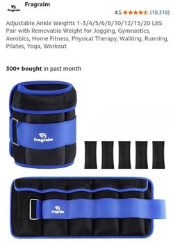 NEW ADJUSTABLE ANKLE WEIGHTS 5LBS EACH