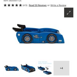 Delta Children Grand Prix Race Car Toddler And Twin Bed 🔥🔥🔥🔥