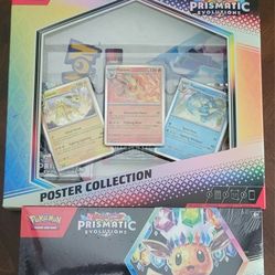 Pokemon Prismatic Evolutions Surprise Box And Poster Collection Box