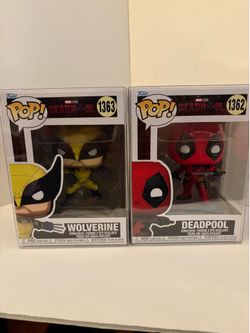Funko Pop! Marvel Deadpool #1362 & Wolverine #1363 Vinyl Bobbleheads 2pk