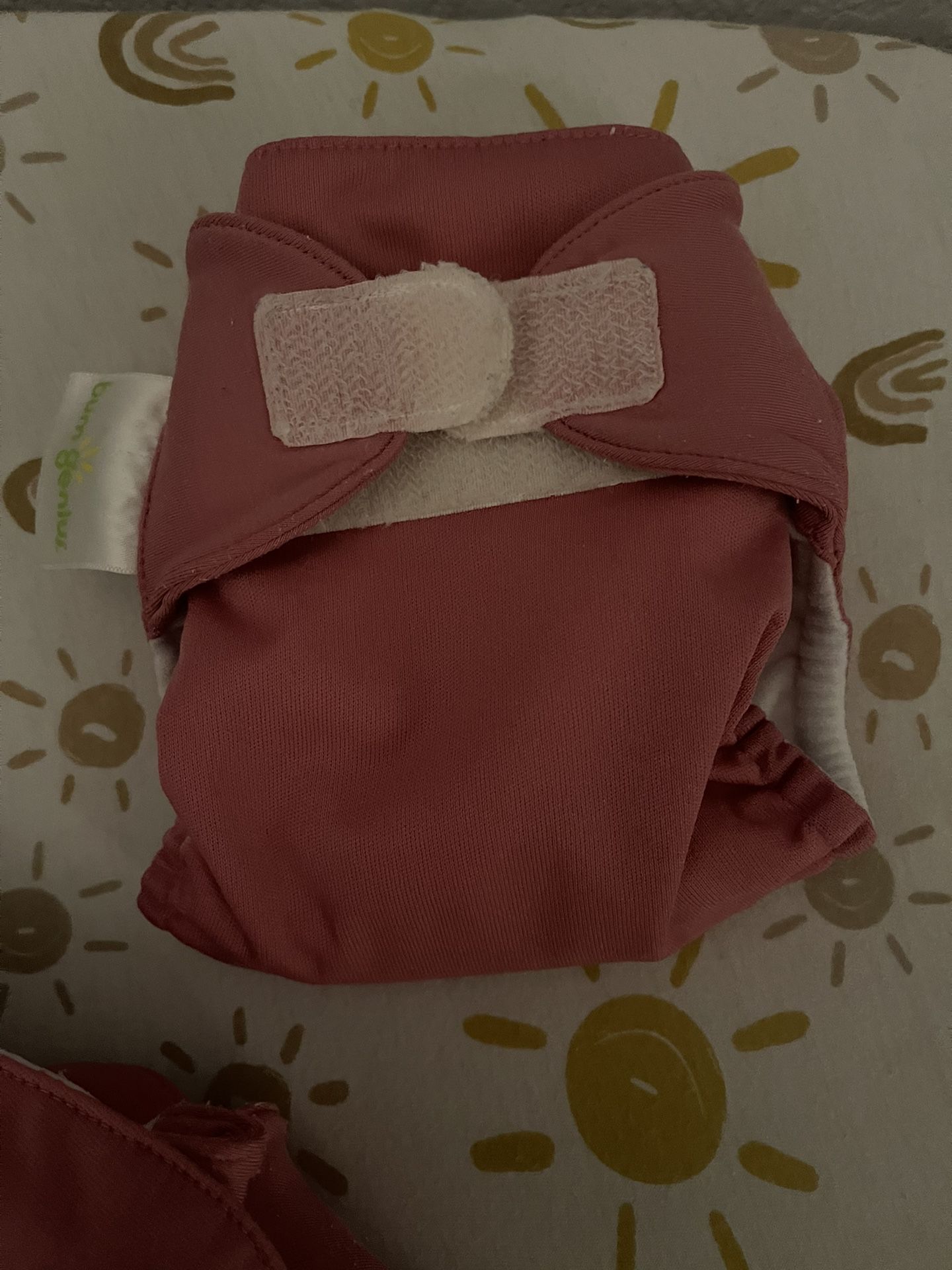 4 Pink Newborn AIO Bum Genius Diapers  
